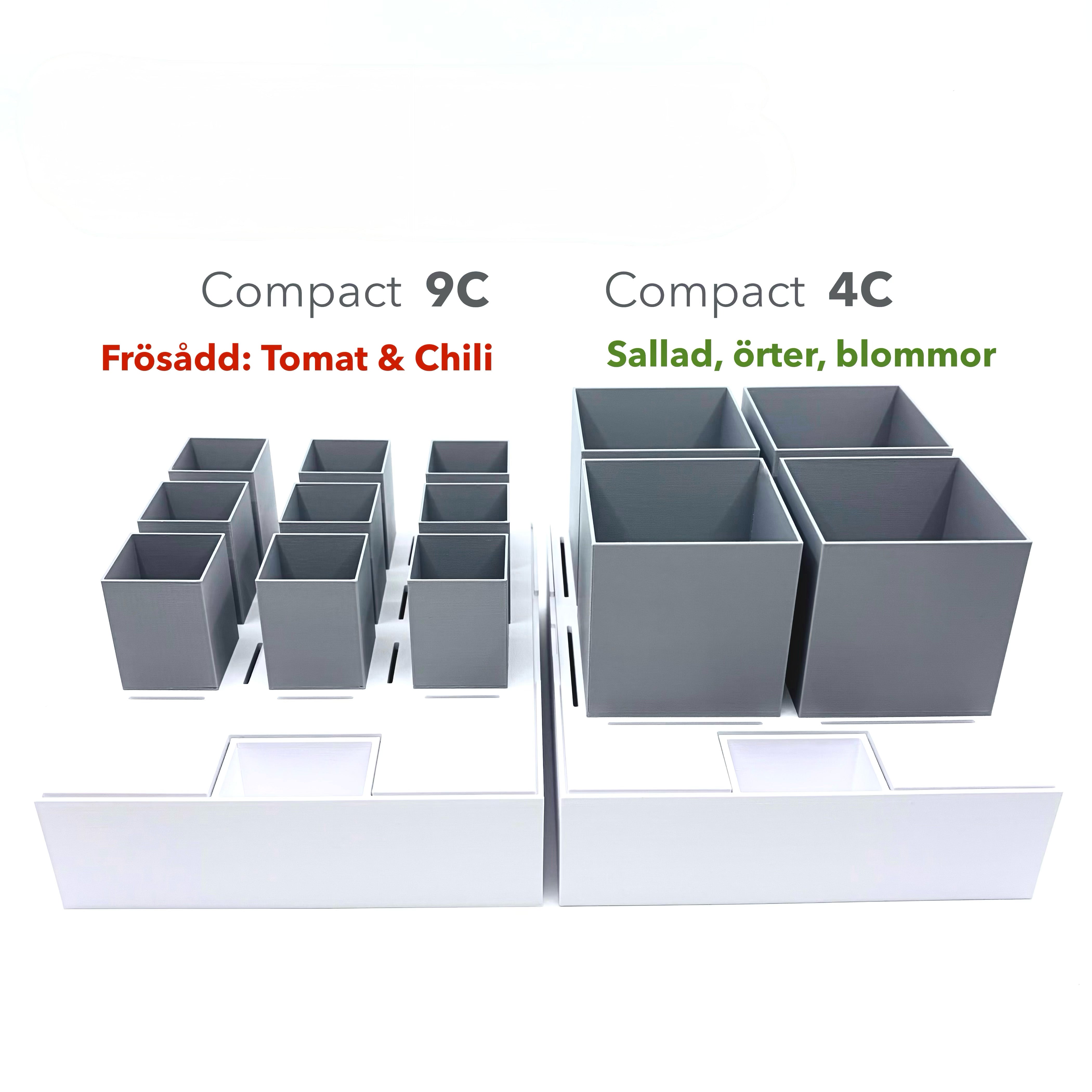 GrowInCube odlingslådor utan tillbehör