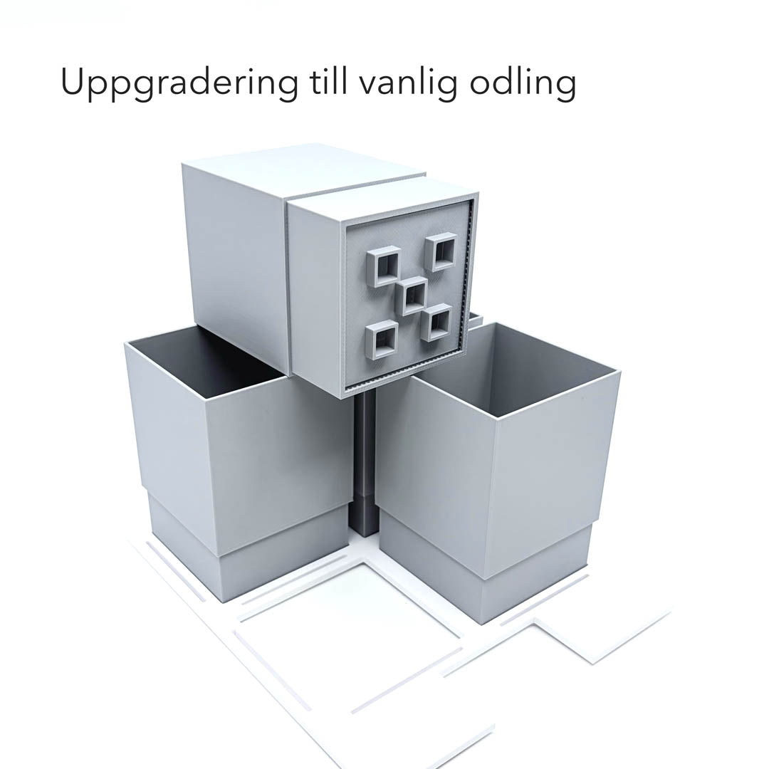 Uppgradering till odling av sallat och örter