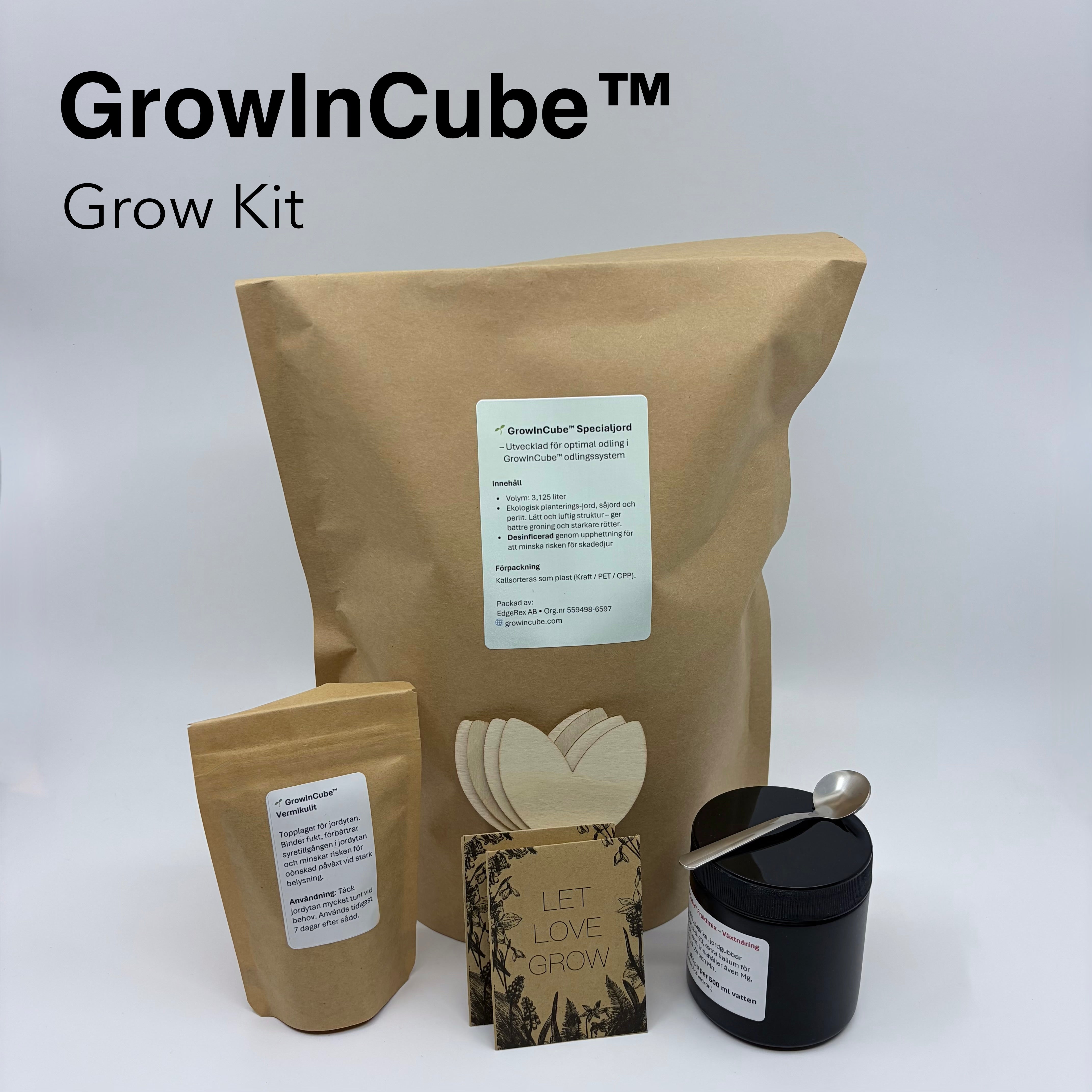 GrowInCube™ Odlingskit med fröpaket